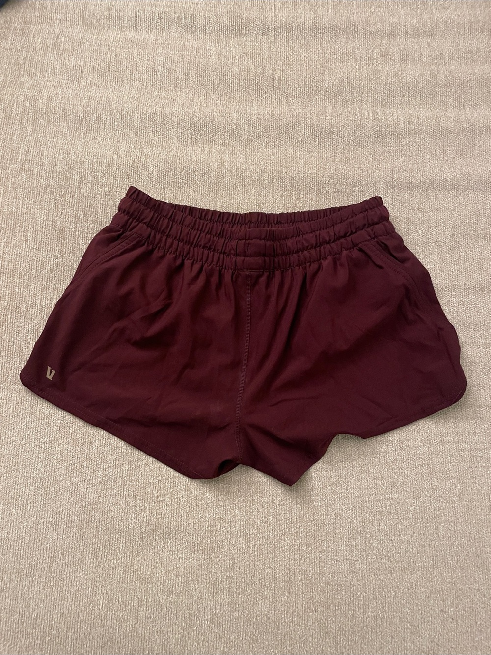 Vuori Women's Maroon Athletic Shorts